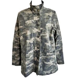 Lucky Brand Utility Jacket Sz M Camo Military jacket